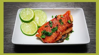 Salmon al Ajo y Mantequilla paso a paso.