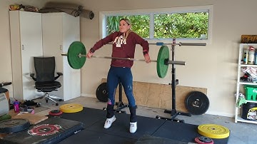 Snatch Pull With Pause At Knee + Snatch With Pause At Knee
