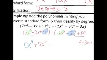7.2 Adding & Subtracting Polynomials
