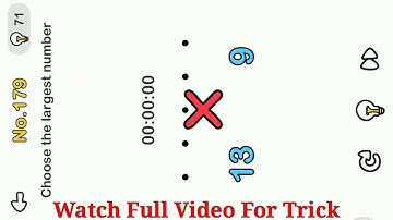 Brain Out Level 185 Choose the largest number