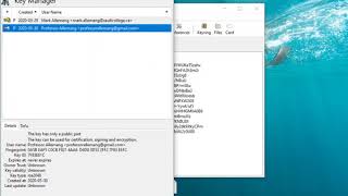 encrypting/decrypting/sign/verify using gpa