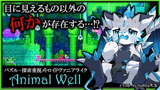 【#AnimalWell | Day03】目に見えるもの以外の何かが存在する…！パズル・探索重視のメトロイドヴァニア「アニマルウェル」初見攻略実況 #vtuber