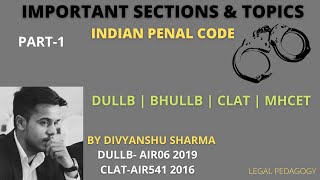 Important Sections & Topics Under IPC Part-1 | DULLB | BHULLB | CLAT | MHCET