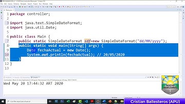 como usar la Clase Date SimpleDateFormat Calendar y metodos en JAVA PARTE 1/4