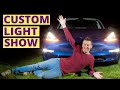 First Custom Tesla Light Show on a Tesla Model 3