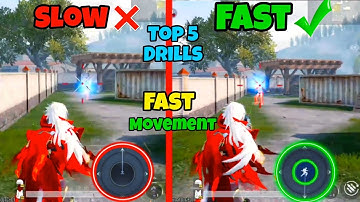 BGMI & PUBG Mobile FAST MOVEMENT Joystick Trick 🔥 Noob To Pro
