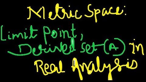 Metric Space: Proove that derived set D(A) Is Subset Of A | Jak Higher Mathematics