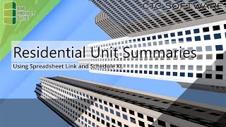Creating Residential Unit Summaries with Spreadsheet Link