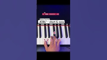 Thumbnail of „Ezel“ Piano - short & easy (mini piano tutorial) #pianotutorial #learnpiano #pianolessons