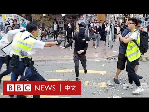 香港西灣河開槍：警察以實彈近距離擊中黑衣人－ BBC News 中文