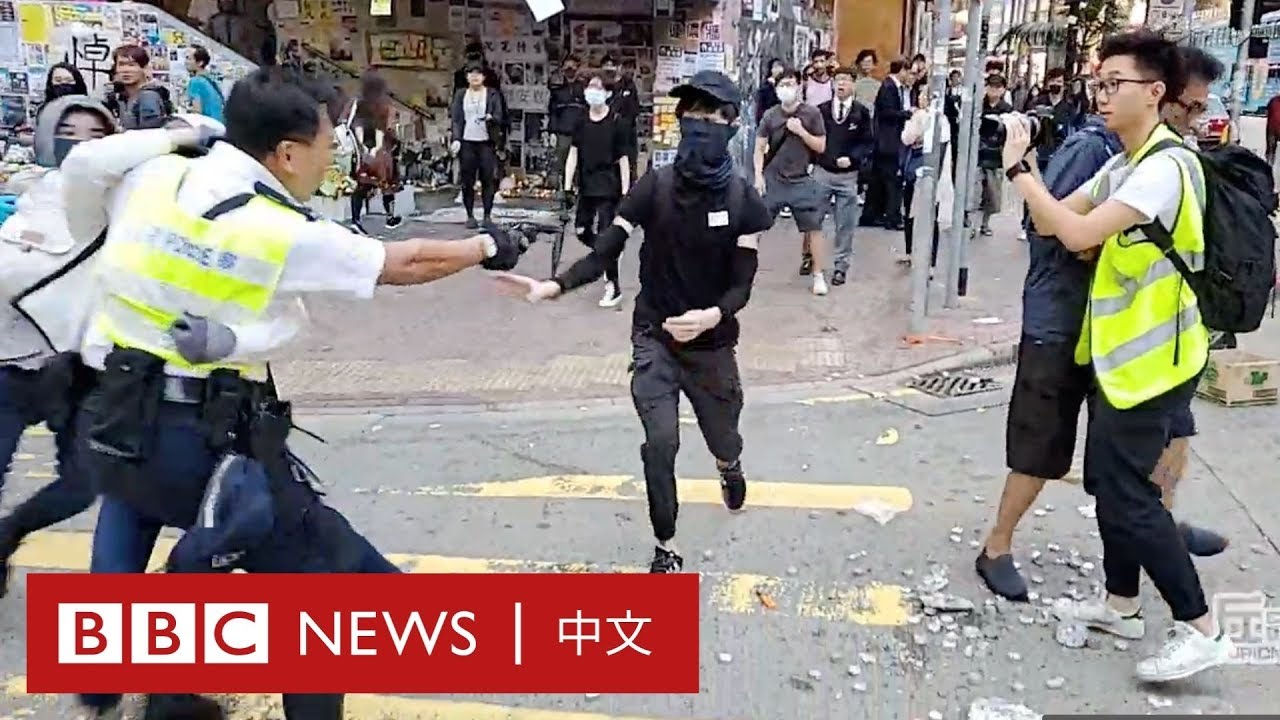 香港西灣河開槍：警察以實彈近距離擊中黑衣人－ BBC News 中文