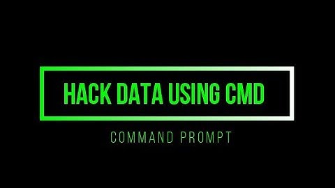 Hack data using cmd { BASICS OF CMD } PART-2 || INFINITY SCIENCE
