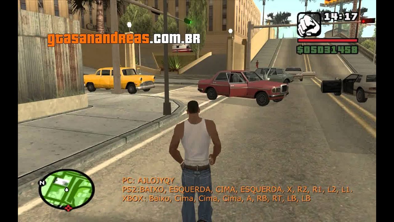 Código dos pedestre malucos e agresivos no GTA San Andreas 