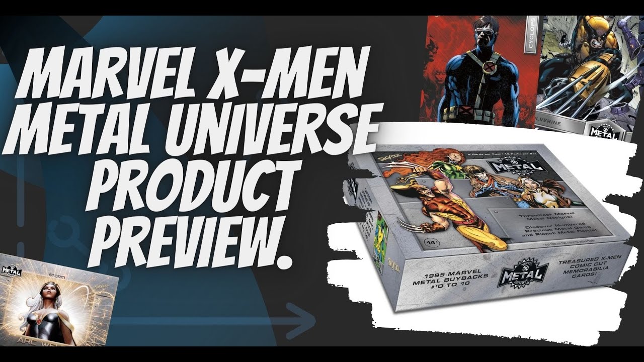 Marvel Trading Cards: X-Men Metal Universe Product preview.