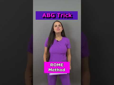 ROME Method ABG Interpretation (Arterial Blood Gases) Nursing School #shorts