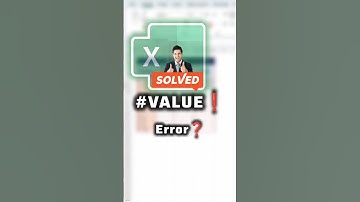How to Fix the #VALUE! Error in Excel❓Common Causes and Solutions❗