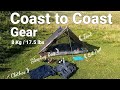 Coast to Coast Gear List