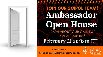 JSPG Ambassador Program Open House: Call for Ambassadors