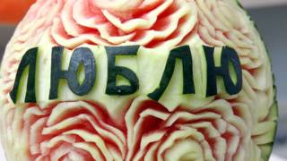 Карвинг из овощей и фруктов. Украшение стола. Podryga-on-line.ru