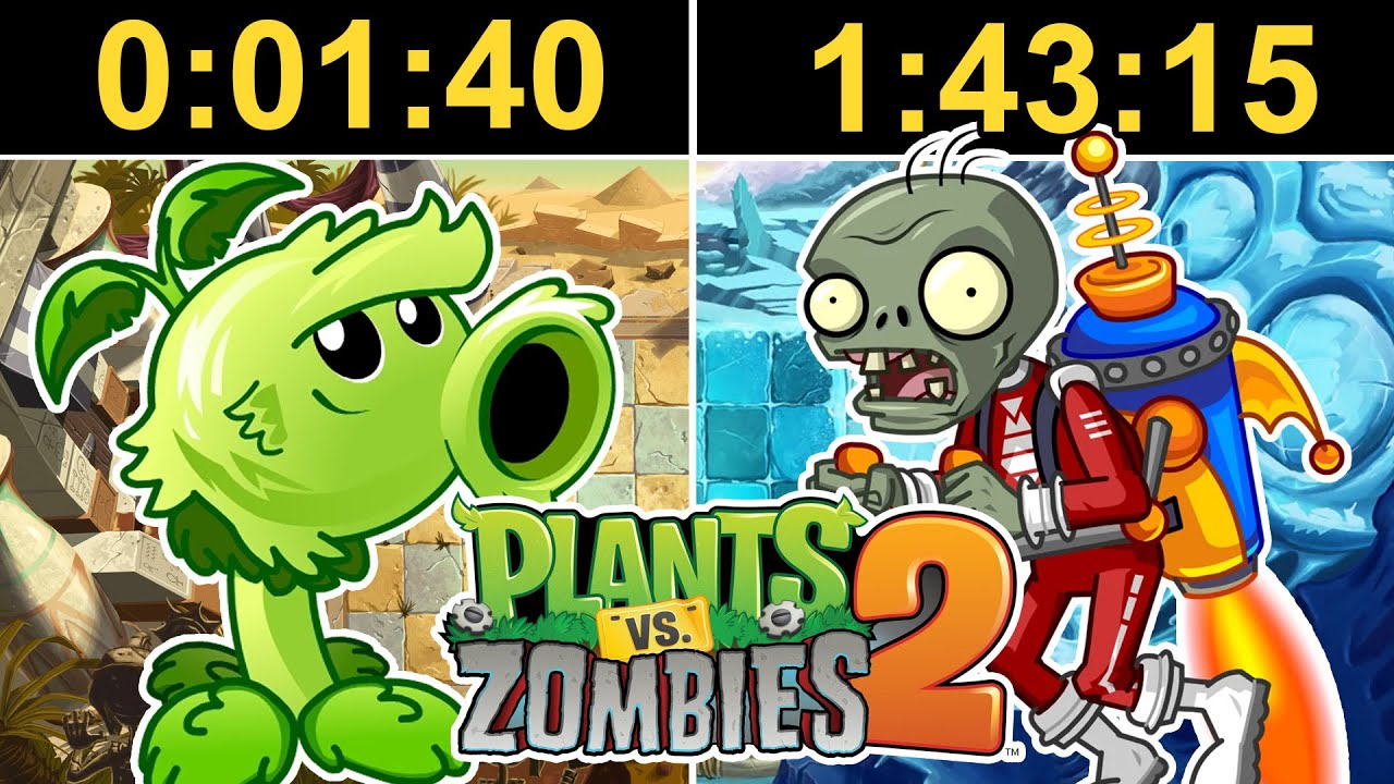 นักท่องเวลาที่สู้กับซอมบี้แบบเร็วที่สุดในโลก | PLANTS VS ZOMBIES 2 SPEEDRUN REACTION