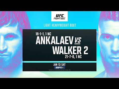 UFC Vegas 84 Ankalaev vs Walker 2 - January 13  Fight Promo