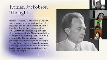 Metaphor and Metonymy Theory Roman Jakobson by Group 1