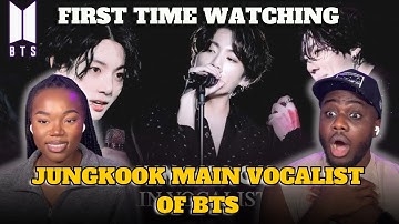 K-POP NEWBIES FIRST TIME WATCHING BTS (방탄소년단) JUNGKOOK MAIN VOCALIST OF BTS!