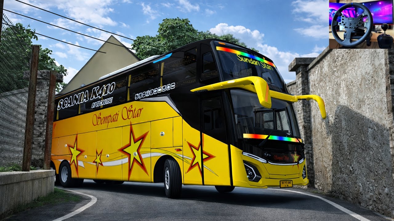 Smooth Bus Driving Through Rough and Narrow Roads of Indonesia | ETS2