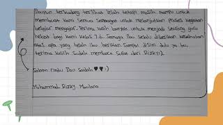Surat Pribadi Untuk Guru Tercinta
