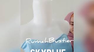 Bustier Longtorso Tulang 4 Dan Tulang 8 Sky Blue