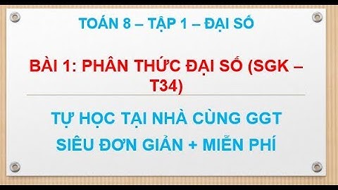 Bài 1 trang 34 sgk toán 8 tập 1 năm 2024