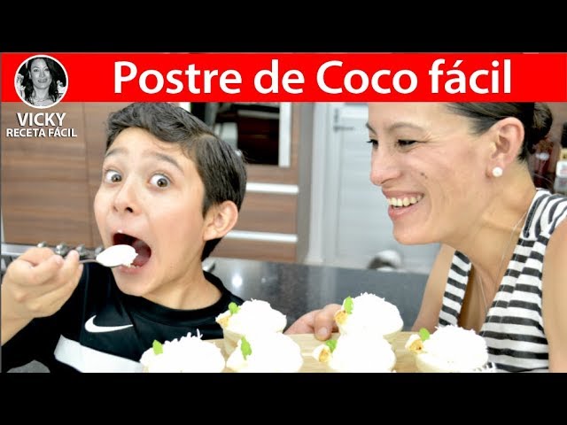 POSTRE DE COCO FACIL | #VickyRecetaFacil | VICKY RECETA FACIL