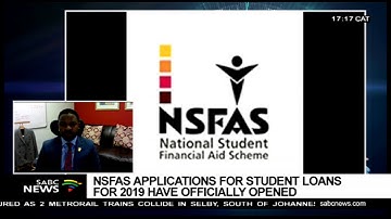 2019 NSFAS applications officially opened: Kagiso Mamabolo