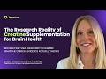 Creatine Supplementation for Brain Health | Isabelle Statovci | Jenerise Creatine Education