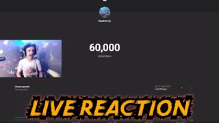 I Hit 60K Subscribers (Live Reaction)