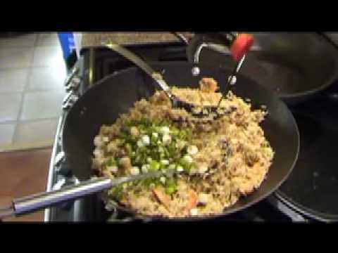 Nasi Goreng: classic Asian rice and prawns plus chicken & satay sauce, Pt 2