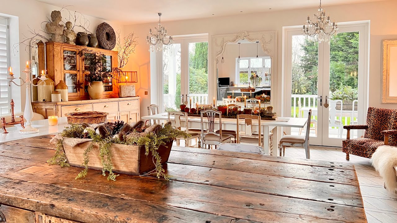 KITCHEN Decorating Ideas ~ Winter Decor ~ Thrifted Decor ~ Natural Decor ~ Ep 2