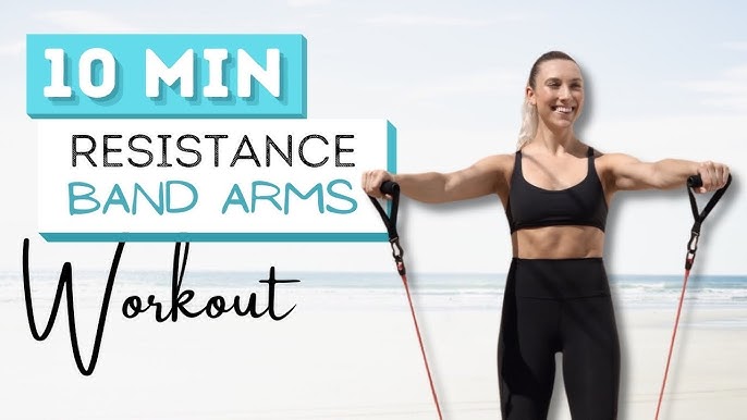 12 min RESISTANCE BAND ARM WORKOUT | Upper Body | All Standing - YouTube
