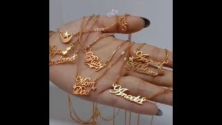 Customized Name Locket Chain in Panchadhatu