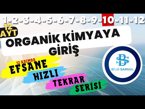 ORGANİK KİMYAYA GİRİŞ HIZLI TEKRAR SORU ÇÖZÜMÜ - 12 SINIF KİMYA - AYT KİMYA