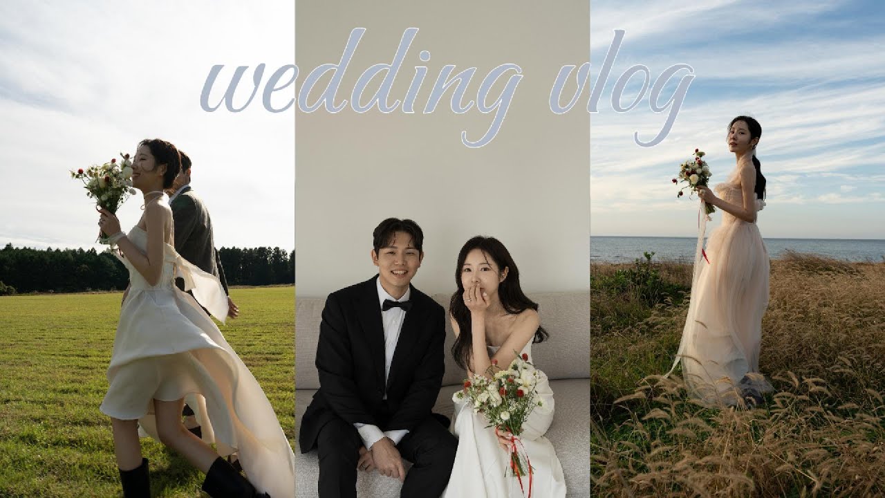 Wedding Vlog. 드디어 웨딩촬영! 제주스냅ㅣ픽자ㅣ캄포데피오리ㅣ빛다메이크업