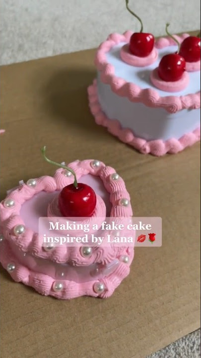 creating fake cakes 🍰 diy with jewelry boxes + spackle 💗 