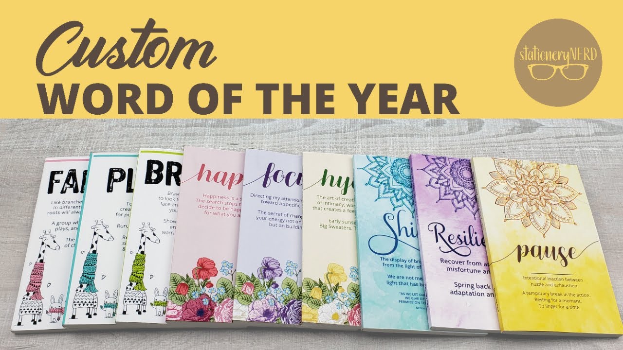 How to choose your Word of the Year. Then I'll turn it into a Goal Planner & Tracking Notebook