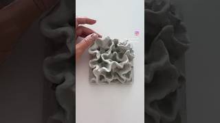 Sculpting underwater textures #clay #artist #art #walldecor #ocean #oceanart