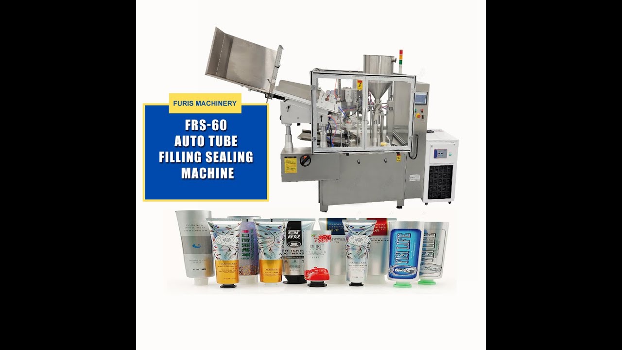 frs-60 Automatic tube filling and sealing machine - YouTube