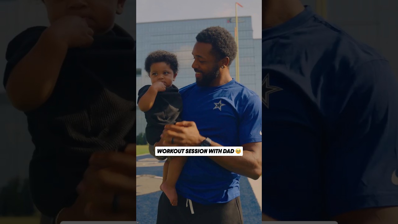 Dad duties 🤝 offseason reps