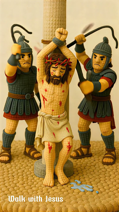 Jesus Flogged by Roman Soldiers – A Scene of the Passion