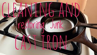 Limpieza y restauración de grandes hallazgos de hierro fundido