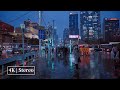4k  walking in rainy night in shanghai  ambience sound