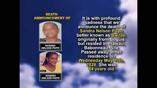 Famous Sandra Nelson Popo  ~ Short Obituary Net Worth